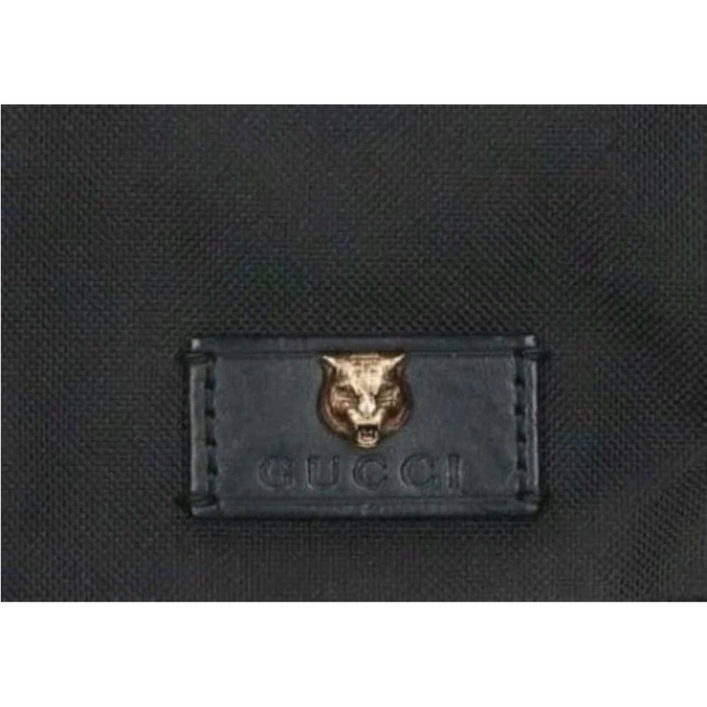 Gucci Black Backpack with Red and Green Stripes - Picture 5 of 6